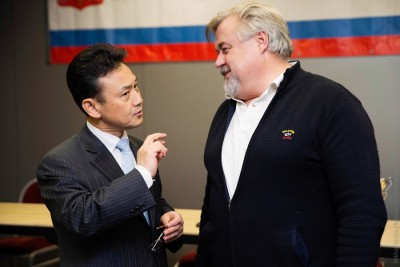 Генеральный Консул Республики Корея г-н Ли Ёнсу и президент РФГ Максим Волков.
